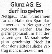 Nettgau, Maßnahmebeginn ist vom Regierungspräsidium genehmigt.